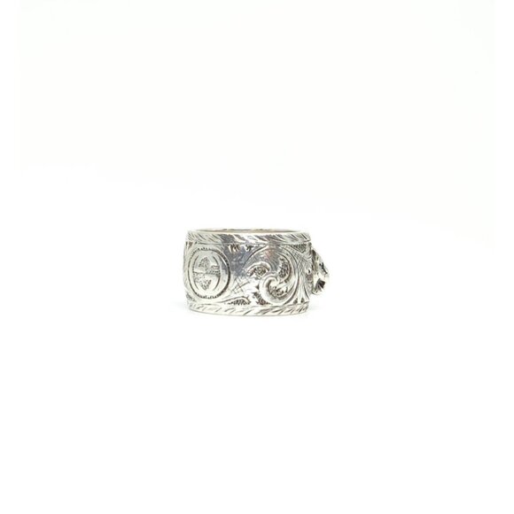 Gucci Sterling Silver Garden Malachite Ring Size 20EU 9US - Picture 11 of 16